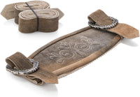 Trachten-Hosenträger aus Leder in Braun – AlpenStolz Oktoberfest 2025