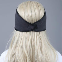 Fleece-Stirnband Damen, schwarz, warm, Winter, Haarband, Outdoor, Sport, Modeaccessoire