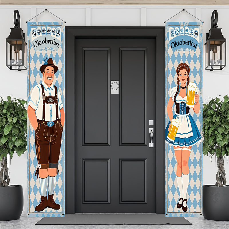 Oktoberfest Banner Set Polyester – WiesnWillkommen Oktoberfest 2025