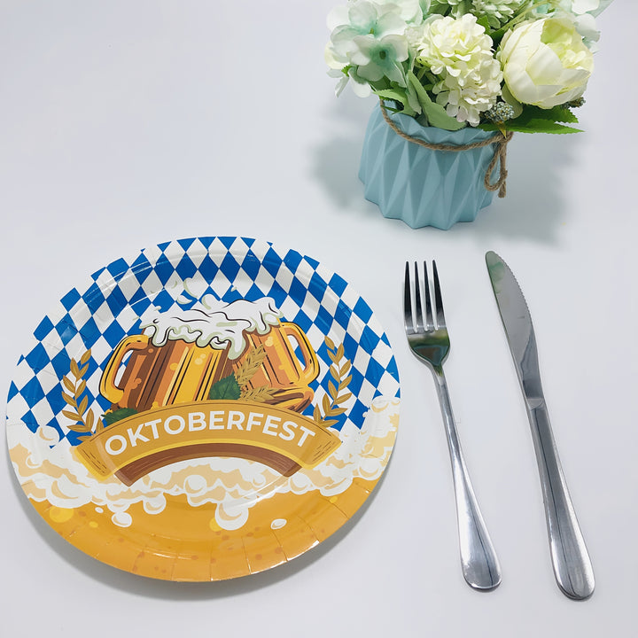 Papier Teller Set (verschiedene Größen) – WiesnTeller Oktoberfest 2025