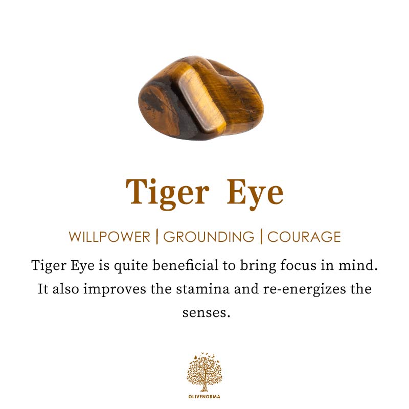 Tigerauge-Stein, braun-gold, poliert, für Willenskraft und Erdung, spiritueller Heilstein.