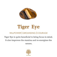 Tigerauge-Stein, braun-gold, poliert, für Willenskraft und Erdung, spiritueller Heilstein.