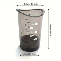 Transparenter Messbecher aus Kunststoff, 300ml, mit Skala, ideal für Küche und Backen.