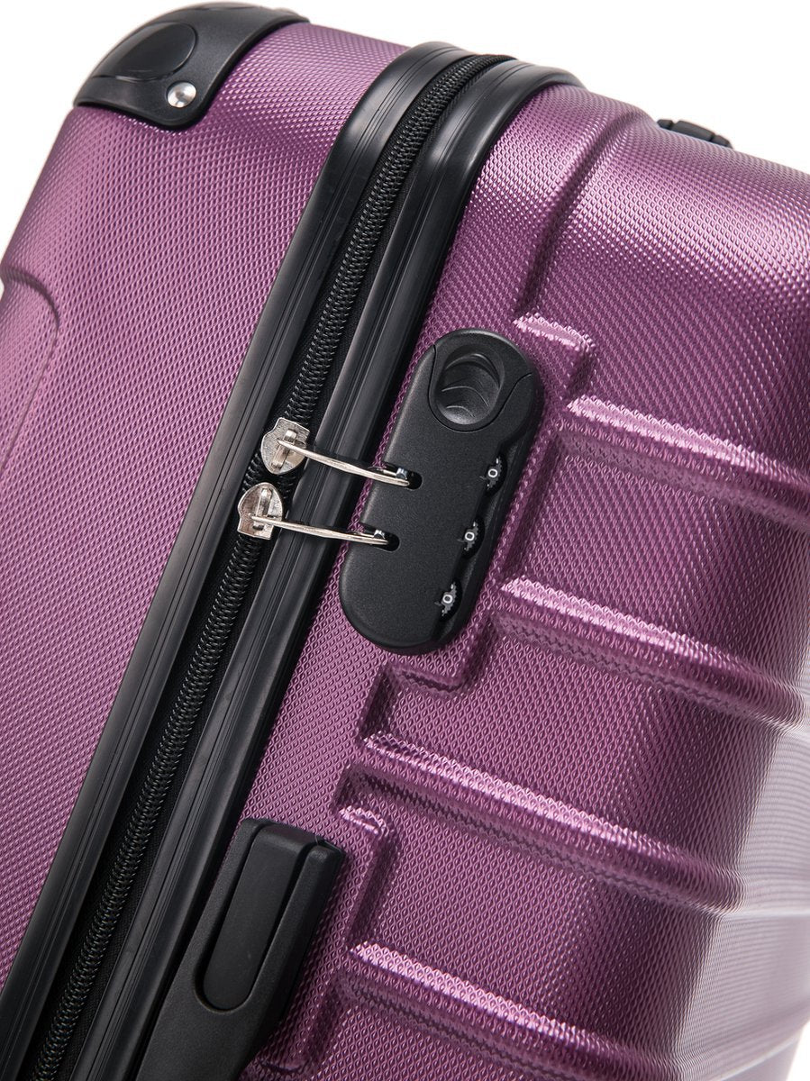 2-teilige Hartschalen-Kofferset – Bordeaux