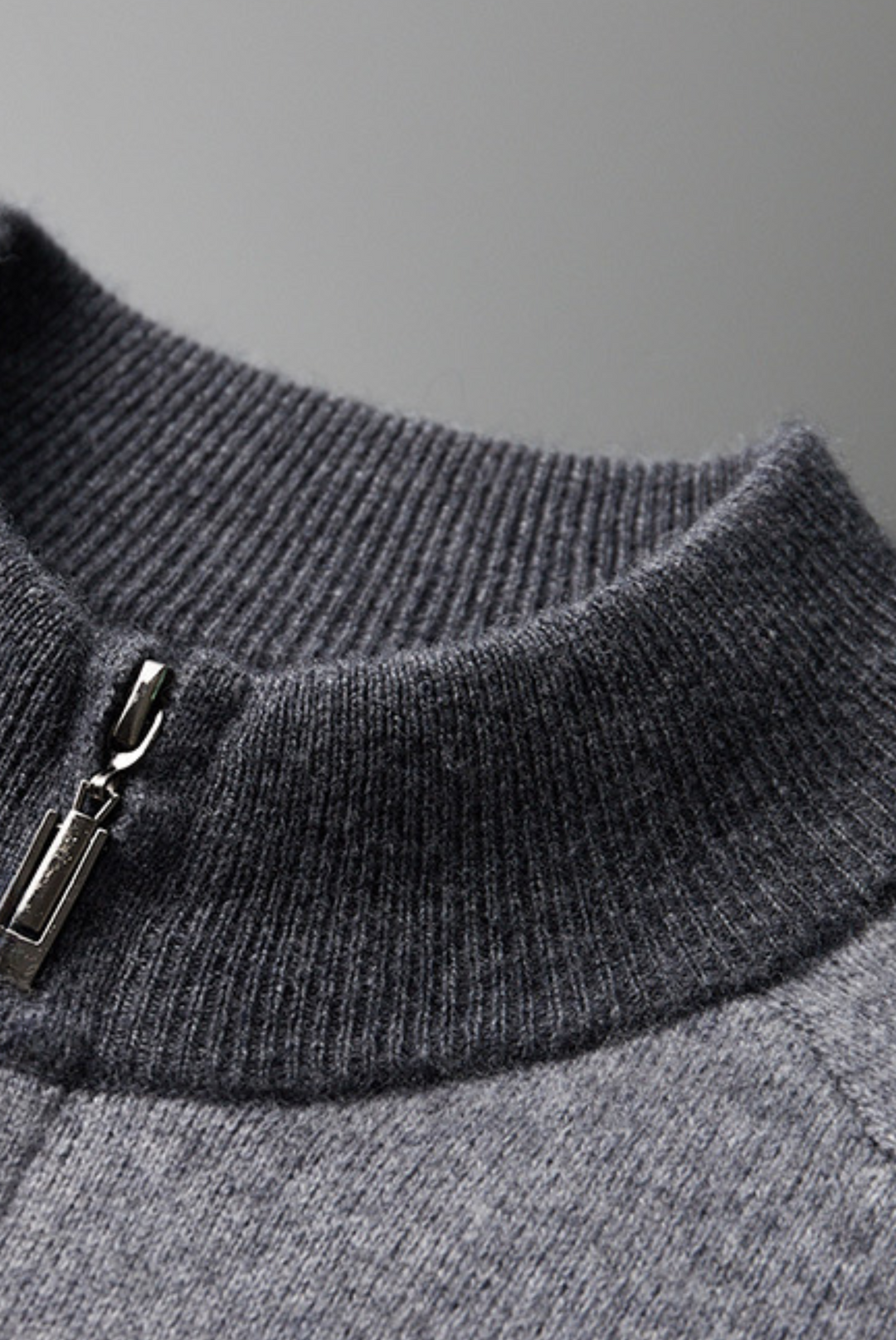 Graue Kaschmir Merinowolle Herbst-Set – Vittore