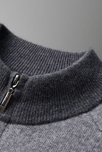 Graue Kaschmir Merinowolle Herbst-Set – Vittore