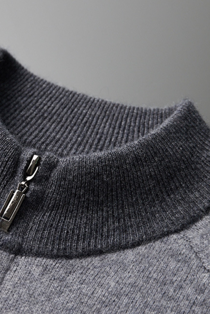 Graue Kaschmir Merinowolle Herbst-Set – Vittore