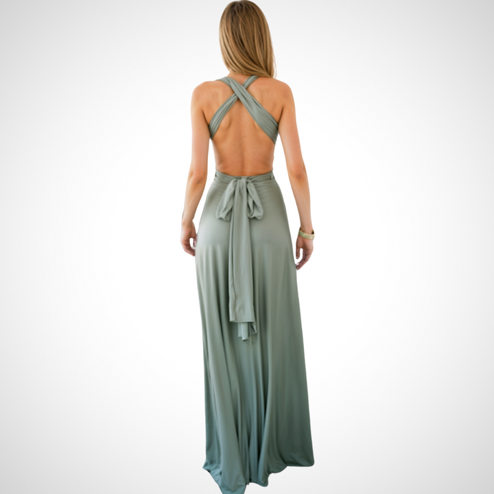 Elegantes Wickel-Maxikleid mit Femininer Passform – Celine