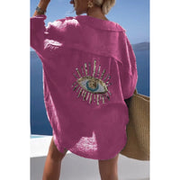 Leinen Damenbluse mit Knopfleiste – Marise