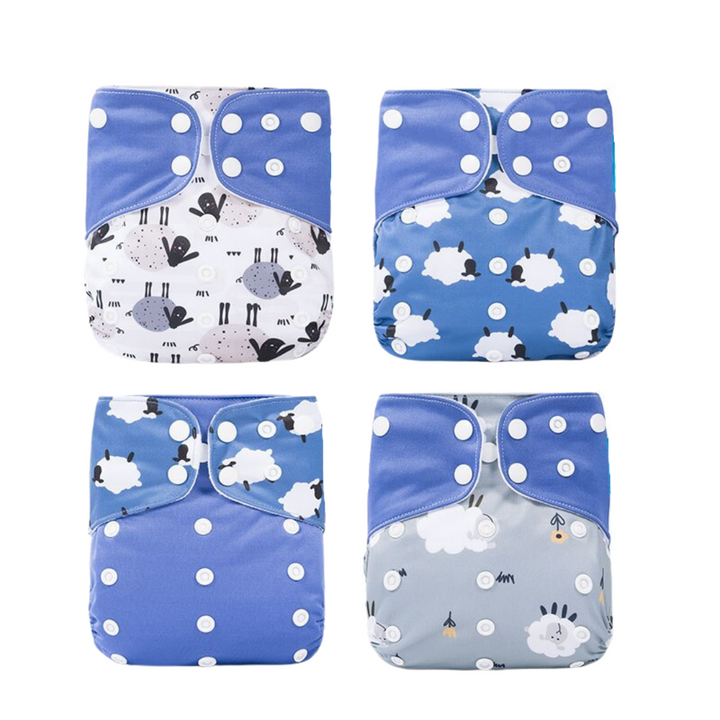Wiederverwendbare & auslaufsichere Stoffwindeln für Babys – Ökowindelset