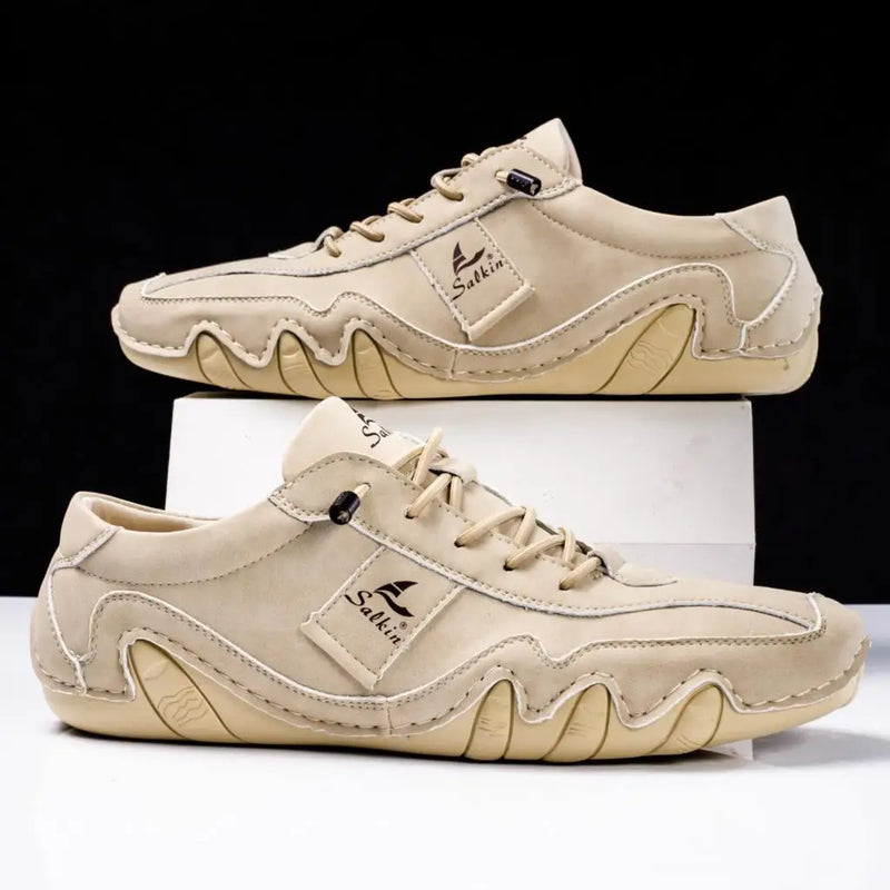 Stilvolle & bequeme Herren Lederslipper mit Profilsohle – Matteo