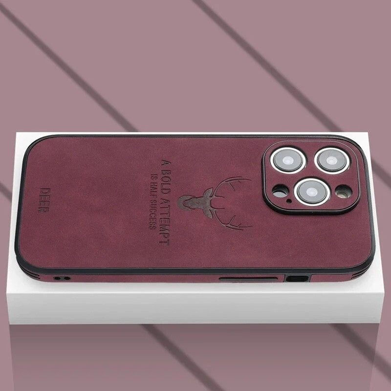 Luxe Hirschleder iPhone Hülle - Veltro