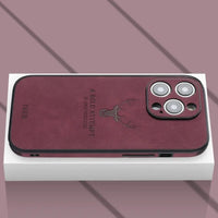 Luxe Hirschleder iPhone Hülle - Veltro