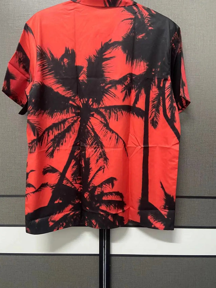 Trendiges Hemd mit tropischem Druck – Kaikura