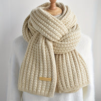 Unisex Strickschal mit geometrischem Muster – Matteo