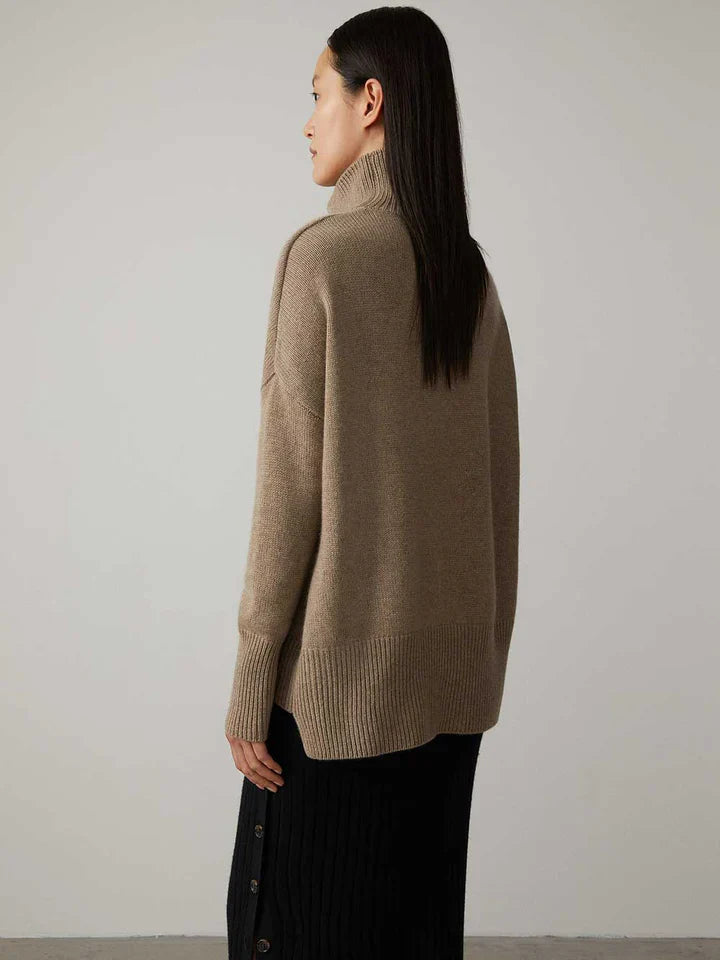 Luxuriöser Kaschmir-Rollkragenpullover für Damen – Amira Herbstzauber Edition