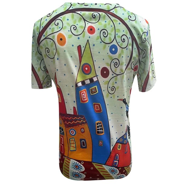 Leichtes Damen T-Shirt mit Print für Alltag und Urlaub - SommerFun