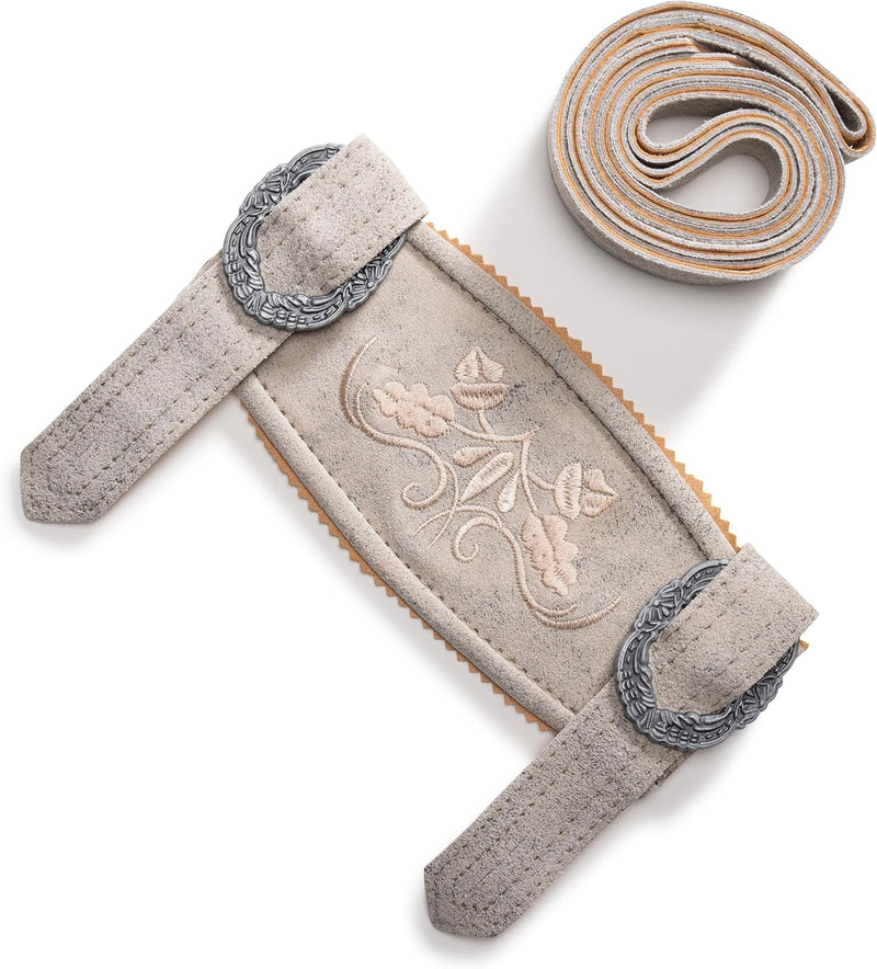 Trachten-Hosenträger aus Leder im H-Form – AlpenKlassik Oktoberfest 2025