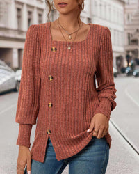 Stricktop für Damen mit Knöpfen – Mireille