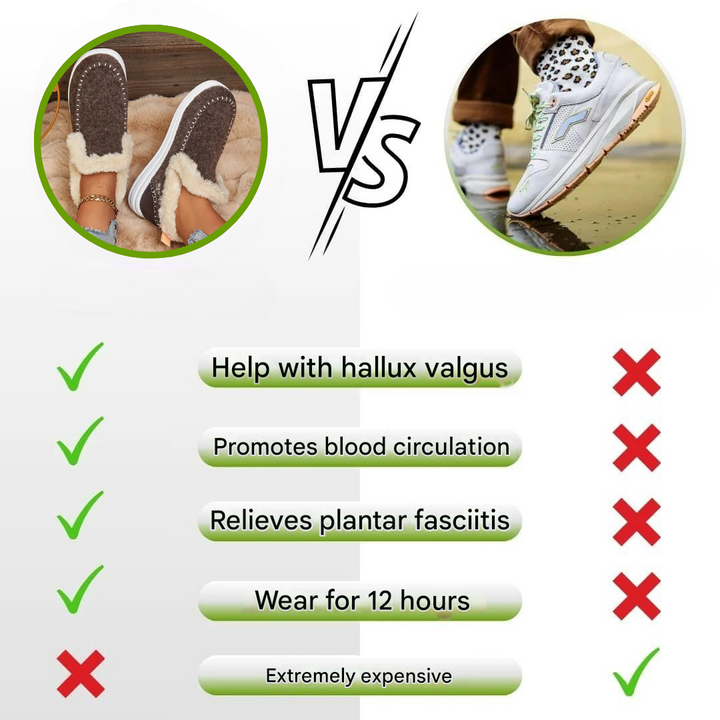 Damen Winter-Komfortschuhe mit warmem Plüschfutter – Valeria