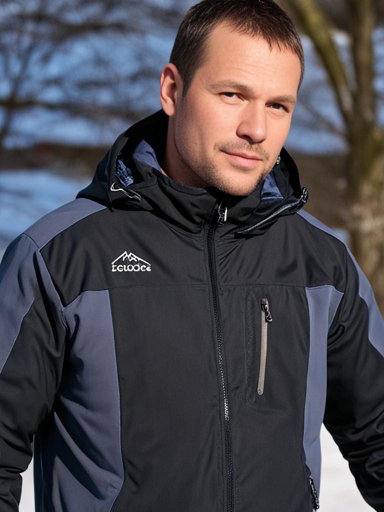 Herren-Winter-Outdoorjacke mit Kapuze – Roderik