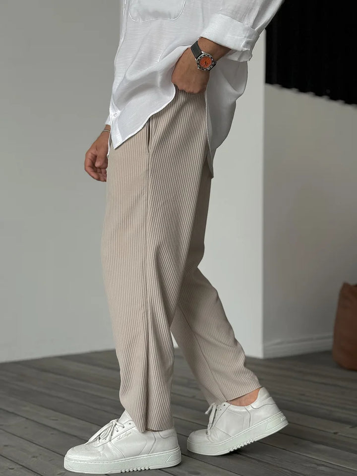 Luxe Herrenhose aus weichem Stoff – Alessio