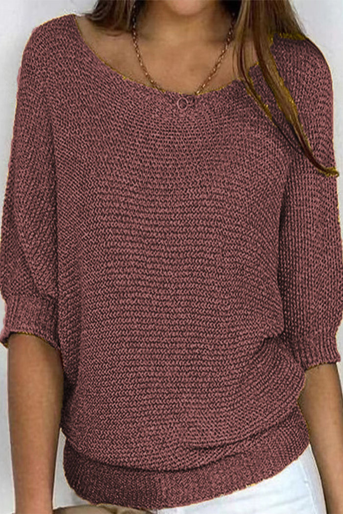 Strickpullover Damen mit Fledermausärmeln und lockerer Passform – Mira