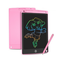 Rosa LCD-Schreibtafel für Kinder, digital, mit Stift, ideal zum Zeichnen und Schreiben.
