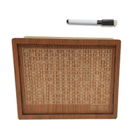 Holzspielbrett mit Zahlenraster und abwischbarem Stift, Lernspielzeug, Mathematik, Kinder.