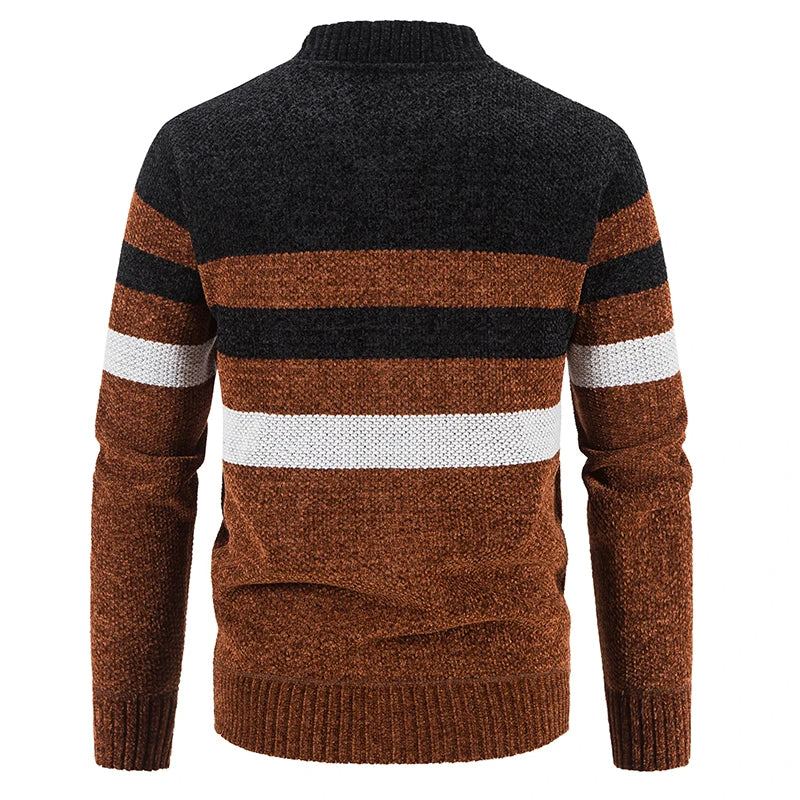 Herren Gestreifter Herbstpullover – Tobias