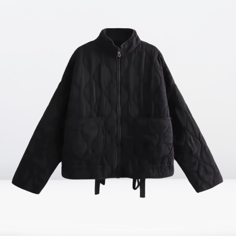 Damen Steppjacke mit Kordelzug & Reißverschluss – Lorena