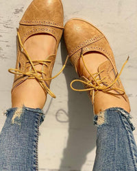 Herbstliche Orthopädische Vintage Damen Schuhe - Felina