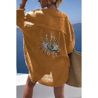 Leinen Damenbluse mit Knopfleiste – Marise