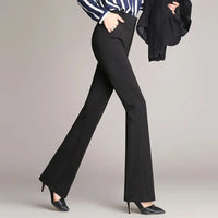 Schlank ausgestellte High-Waist-Hose – Mila