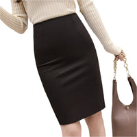 Herbstlicher Bleistiftrock mit hohem Bund – Sophie