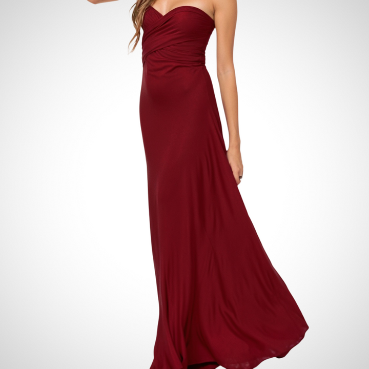 Elegantes Wickel-Maxikleid mit Femininer Passform – Celine
