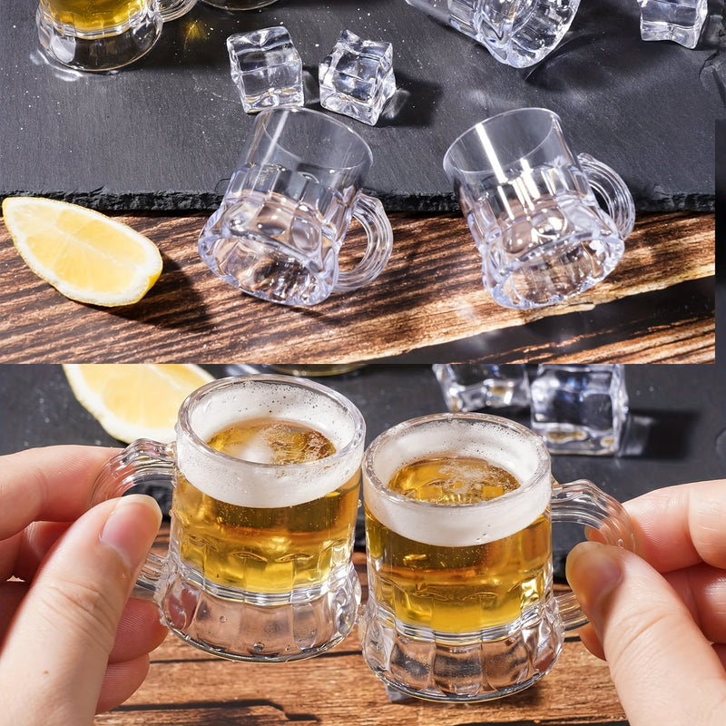 30 Stück Klare Plastik Mini-Bierkrüge – MiniKrug30 Oktoberfest 2025