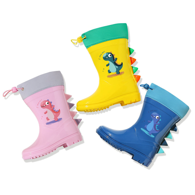 Bunte Kinder Gummistiefel mit Tiermotiven – Leo