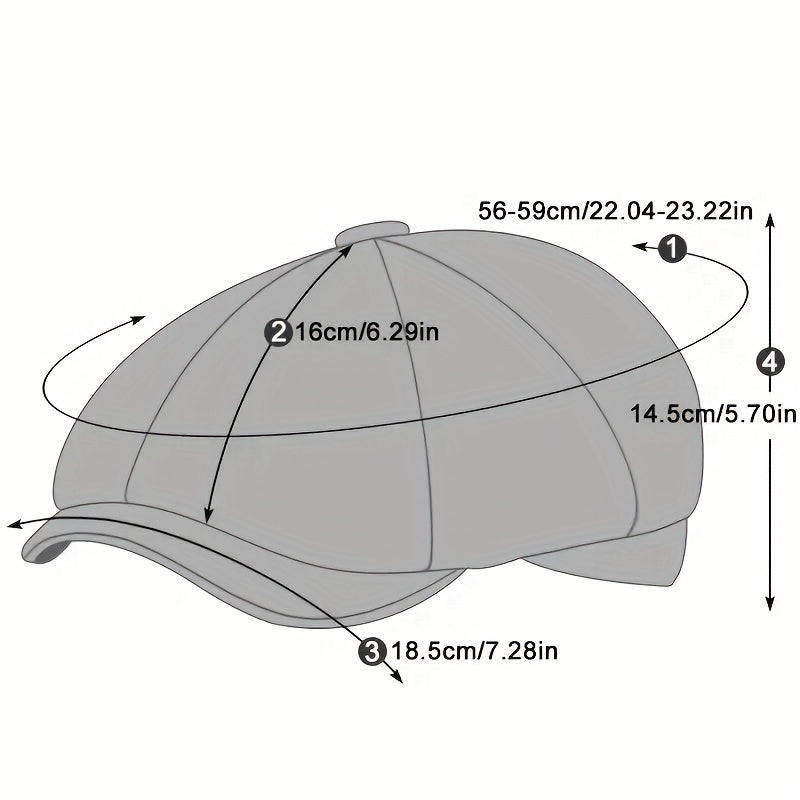 Herbstliche Retro-Herrenkappe – Alfie