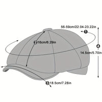 Herbstliche Retro-Herrenkappe – Alfie