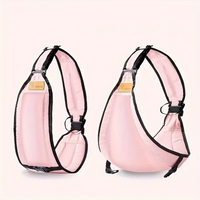 Rosa Babytrage aus Stoff, ergonomisch, verstellbar, für Neugeborene und Kleinkinder.