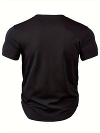 Herren T-Shirt mit tiefem V-Ausschnitt und Struktur – Rafael