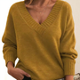 Kaschmir Damen Pullover mit V-Ausschnitt – Amira Herbstzauber