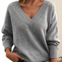 Kaschmir Damen Pullover mit V-Ausschnitt – Amira Herbstzauber