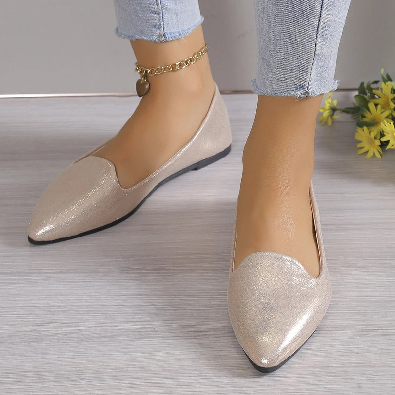 Elegante Herbst-Spitze Ballerinas mit Stretch - Vivienne