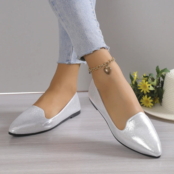 Elegante Herbst-Spitze Ballerinas mit Stretch - Vivienne