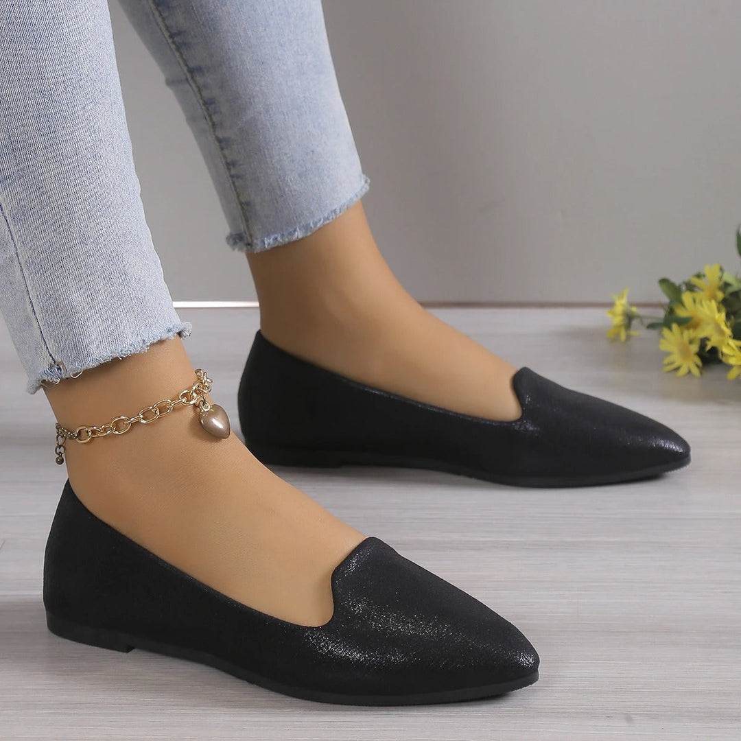 Elegante Herbst-Spitze Ballerinas mit Stretch - Vivienne