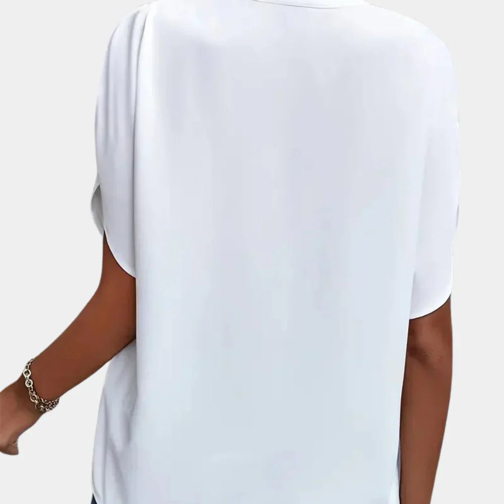 Herbstliche Damenbluse – Ella