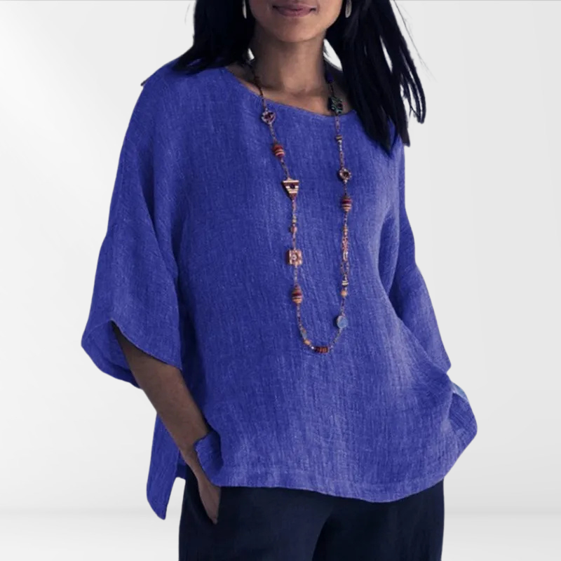 Herbstliches Damenhemd mit langen Ärmeln – Mae