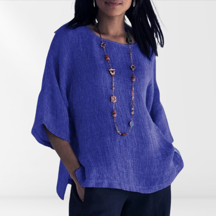 Herbstliches Damenhemd mit langen Ärmeln – Mae